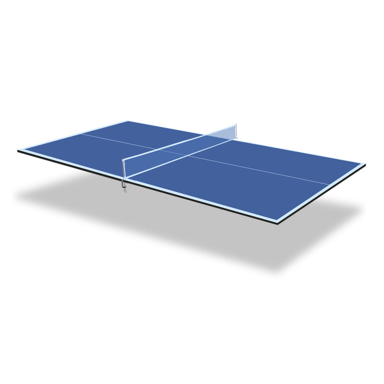7*4Ft Blue Mid Size Ping Pong Conversion Top Foldable & Portable Table Tennis Table Top For Indoor Games