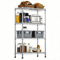 1000 Lbs Storage Shelving Steel Heavy Duty 4 Tier Utility Shelving Unit Steel Organizer Wire Rack For Home,Kitchen,Office,Chrome 13.7" D X 29.5" W X 47.2" H