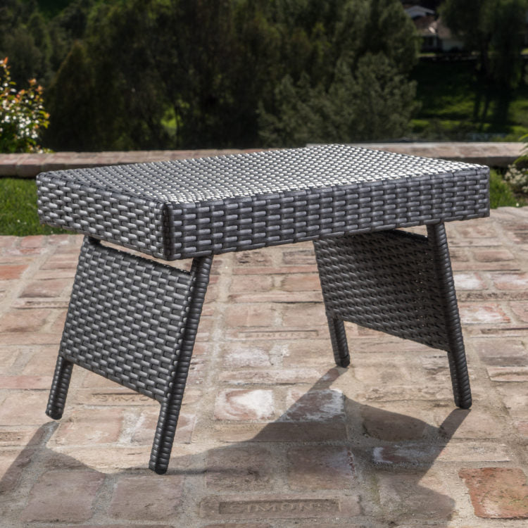 Salem Pe Wicker Snack Table
