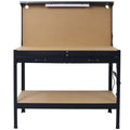 Steel Workbench Tool Storage Work Bench Workshop Tools Table W Drawer And Peg Board ,4Xac Outlets 2Xusb Ports