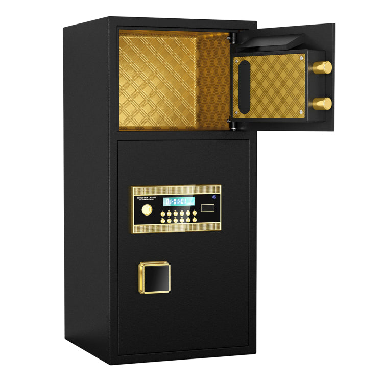 Large Double Door Coin Operated Safe,Digital Security Safe With Fireproof And Waterproof Bag,6.5 Cubic Feet Safe Box With Hidden Code Function For Home,Office And Hotel