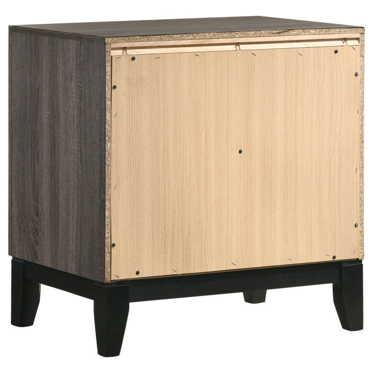 Stephan Grey Oak 2 Drawer Nightstand
