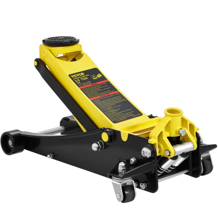 Floor Jack, 3 Ton Low Profile Floor Jack, Heavy Duty Steel Racing Floor Jack With Dual Pistons Quick Lift Pump, Floor Jack Lifting Range 3.35" 19.69"
