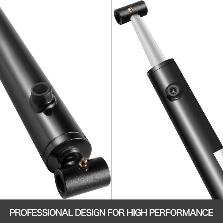 Hydraulic Cylinder 2" Bore 36" Stroke Hydraulic Ram Cylinder 3000Psi Hydraulic Cylinders Welded Double Acting Cross Tube Sae6 Port Hydraulic Lifting Cylinder 2 X 36