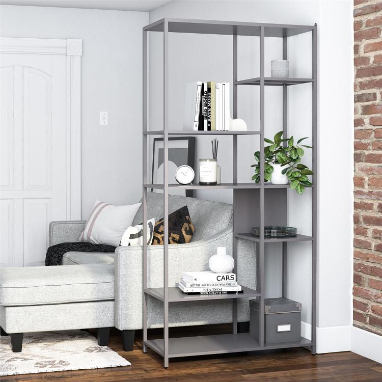 Mission District Metal Bookcase Room Divider