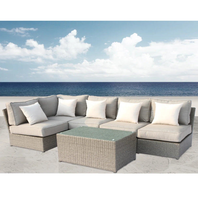 4 Person Patio Seating Set With Cushions Fully Assembled, Quick Setup