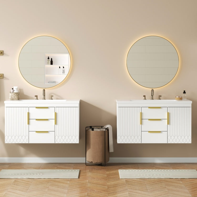 72'' Wall Mounted Bathroom Vanity, Floating Bathroom Storage Cabinet With Drawers, Solid Wood Bathroom Cabinet Same As N710S236003K