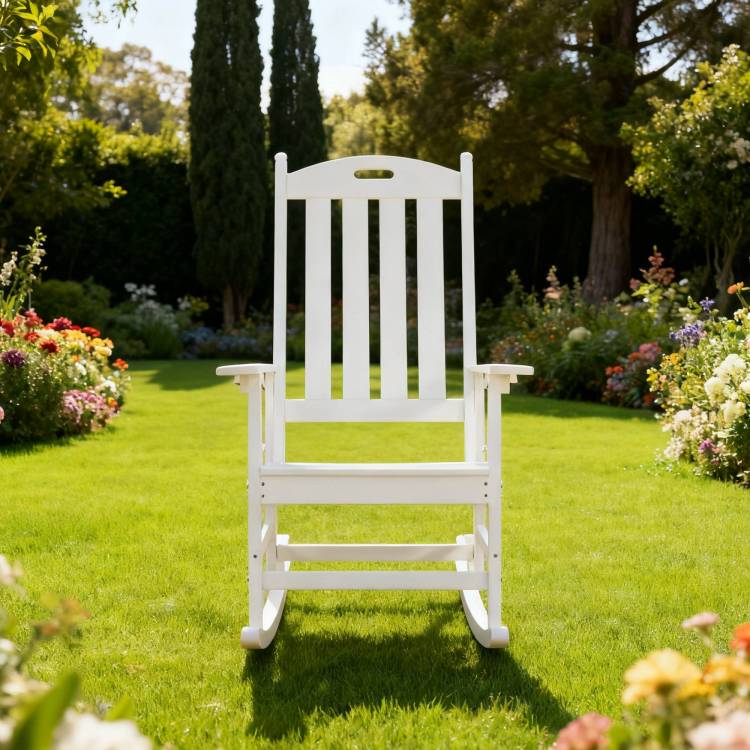 All Season Rocking Chair For Patio Leisure & Outdoor Lounge Area Relaxation Moments,Hips Material