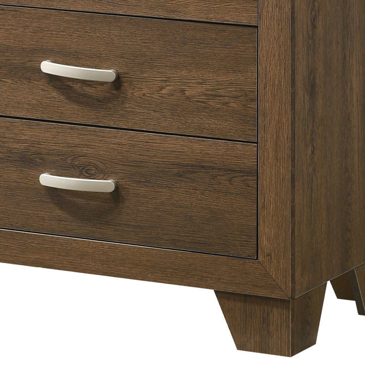 Oak 5 Drawer Chest