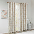 Total Blackout Metallic Print Grommet Top Curtain Panel Only 1 Pc Panel