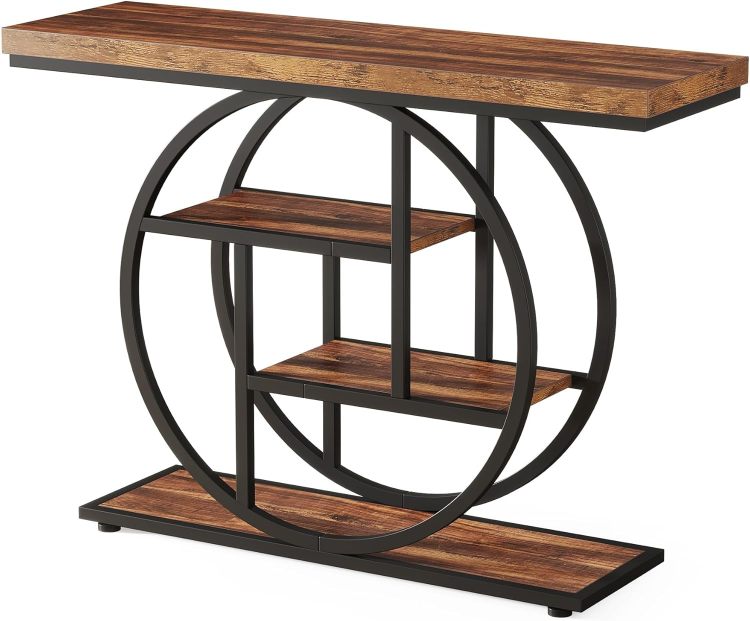 41.3" Console Table Sofa Table Entryway Console Table Narrow Wood Accent Tables