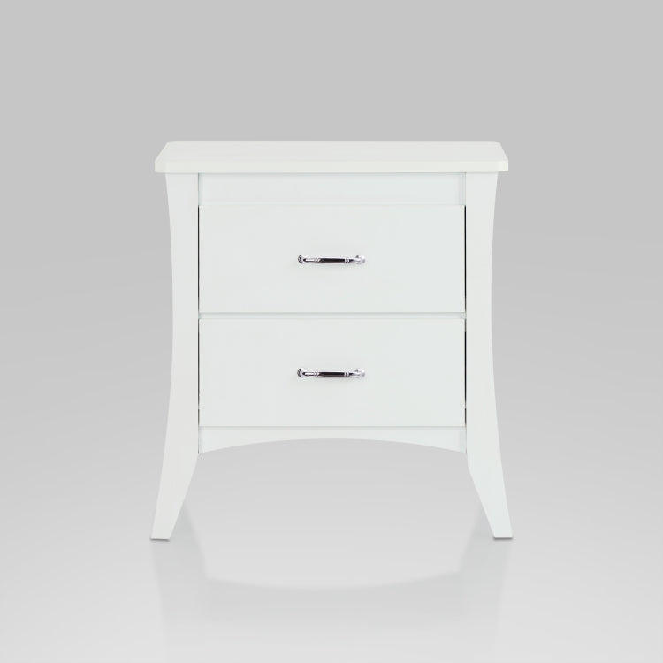 Babb White Finish Accent Table
