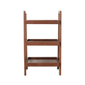 Walnut Color Oak Storage Bench, 3 Tier Beech Wood Shoe Rack For Entryway, Premium Storage Organizer For Bathroom, Living Room, Bedroom, Hallway, Patio, Kitchen