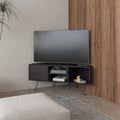 Fredonia Tv Stand 65" With A Door And Open Storage, Wengue