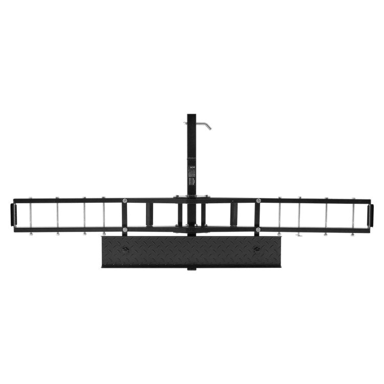 Motorcycle Carrier, 600 Lbs Steel Motorcycle Carrier Hitch Mount With Loading Ramp, Scooter Dirt Bike Trailer Hauler With Ratchet Straps And Stabilizer, For Car, Truck With 2" Hitch Receiver