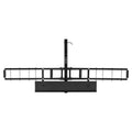 Motorcycle Carrier, 600 Lbs Steel Motorcycle Carrier Hitch Mount With Loading Ramp, Scooter Dirt Bike Trailer Hauler With Ratchet Straps And Stabilizer, For Car, Truck With 2" Hitch Receiver