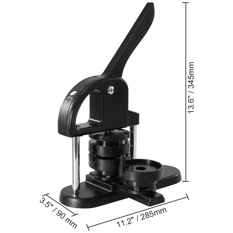 Button Maker, 1 1.25 2.28 Inch 25 32 58Mm 3 In 1 Pin Maker, With 300Pcs Button Parts, Button Maker Machine With Panda Magic Book, Ergonomic Arc Handle Punch Press Kit, For Children Diy Gifts