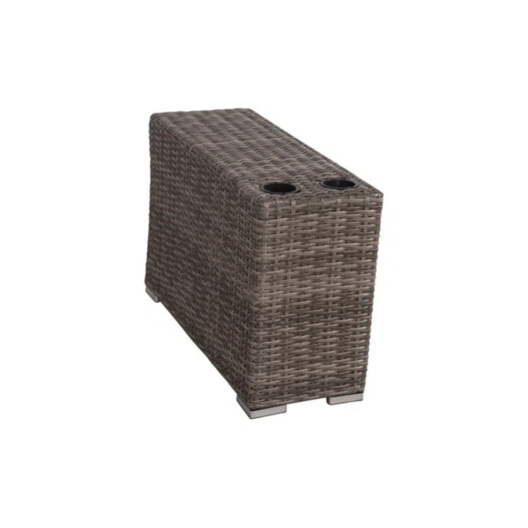 Ready To Use 2 Seat Wicker Patio Furniture Set With Cushions