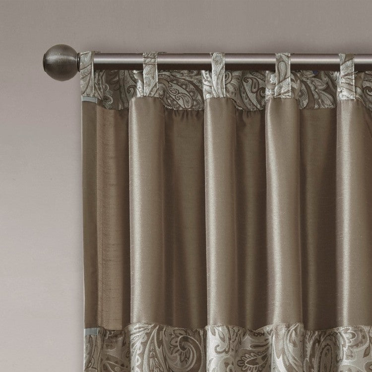 Jacquard Curtain Panel Pair 2 Pcs Window Panels