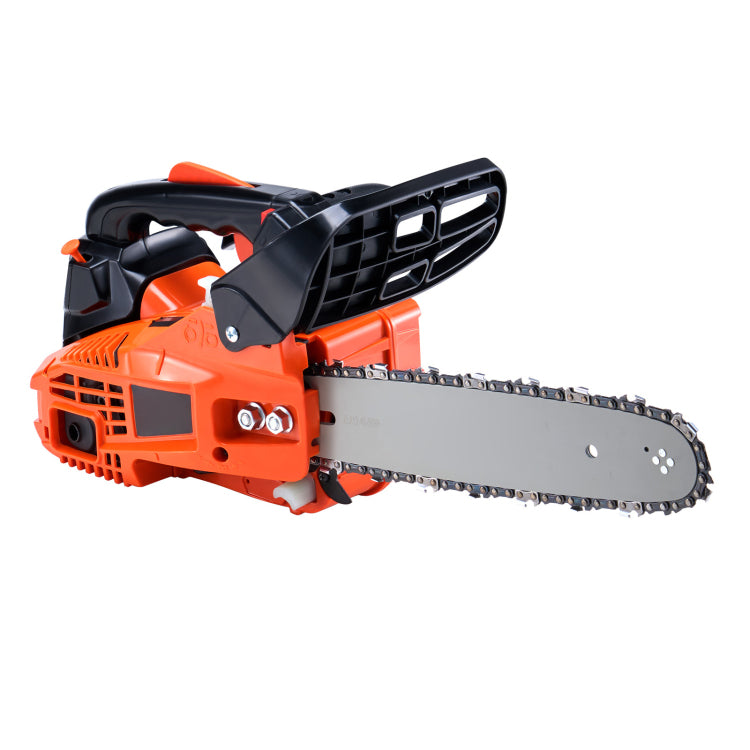 25.4Cc 12" Gasoline Chainsaw Powered Wood Cutting Engine Gas Chain Saw