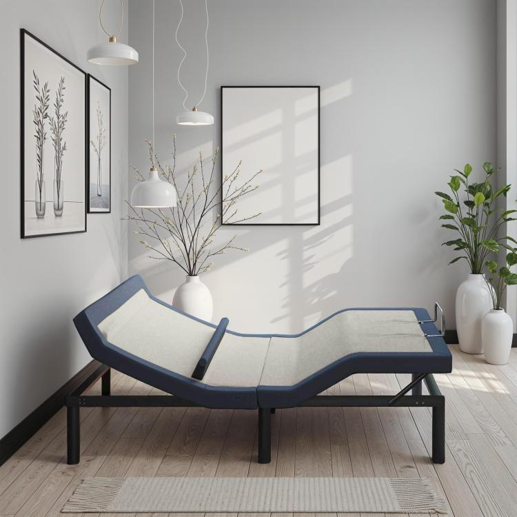 Twin Xl Adjustable Bed Base With Head Foot Tilt And Lumbar Position Adjustment