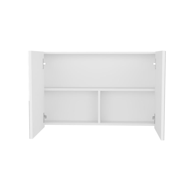 Medicine Cabinet 19.70" H, With 2 Doors, 3 Shelves, 2 Mirrors, White