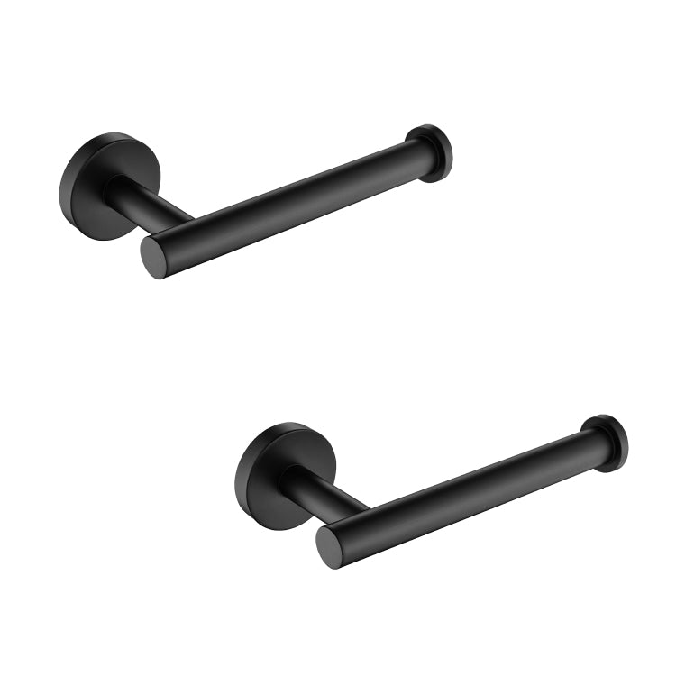 Toilet Paper Holder For Bathroom 2 Pack Tissue Holder Dispenser Sus304 Stainless Steel Toilet Roll Holder Wall Mount Matte Black