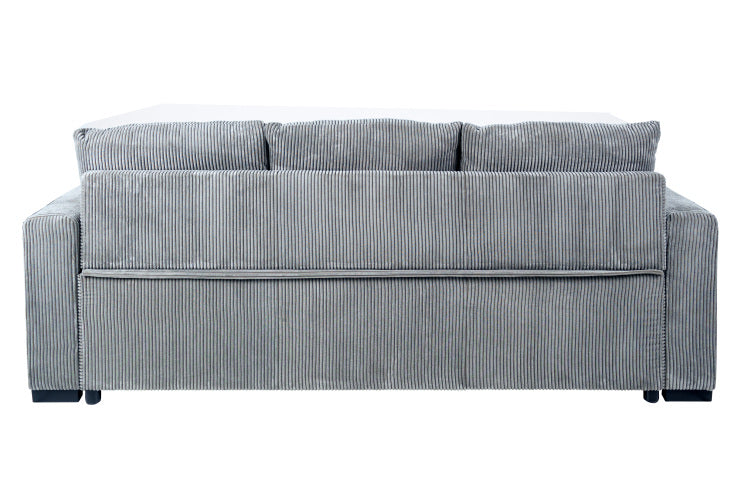 Modern Convertible Sleeper Sofa With Pull Out Bed Corduroy