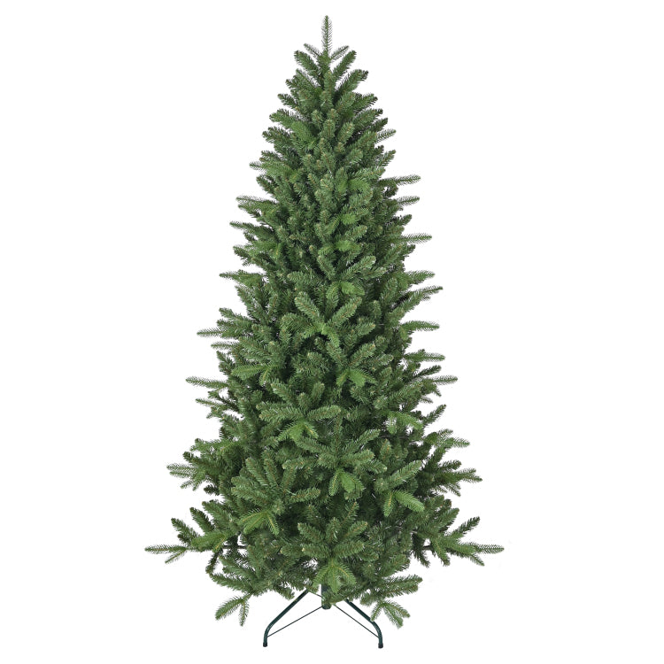 6Ft Artificial Christmas Tree, 1168 Branch Tips, Full Lush Hinged Pine With Pe Pvc Mixed Needles, Easy Assembly Holiday Tree With Sturdy Metal Stand For Indoor Christmas Decoration