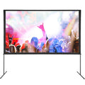 Projector Screen With Stand, 120 Inch 16:9 4K 1080 Hd Outdoor Movie Screen With Stand, Wrinkle Free Projection Screen With Bar Feet And Carry Bag, For Home Theater Cinema Backyard Movie Night