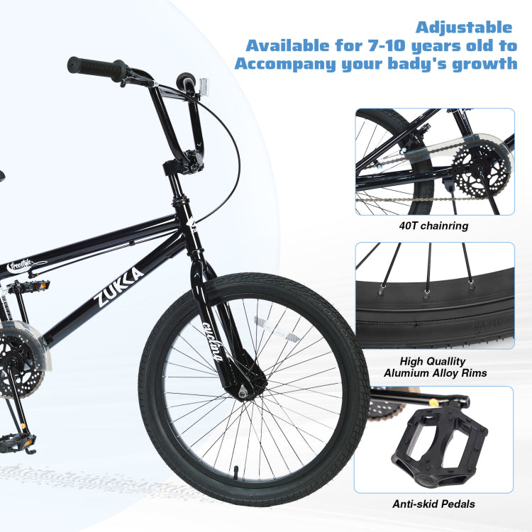 Freestyle Kids Bike 20 Inch Single Speed Children'S Bicycle For Boys Girls Age 7 Years