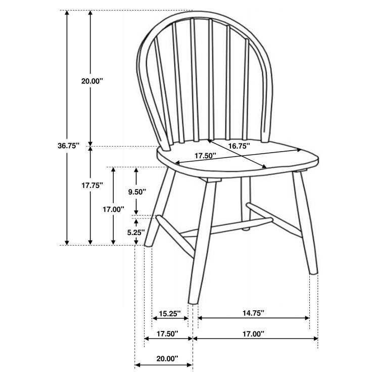 Greer Natural Brown And White 5 Piece Dining Set