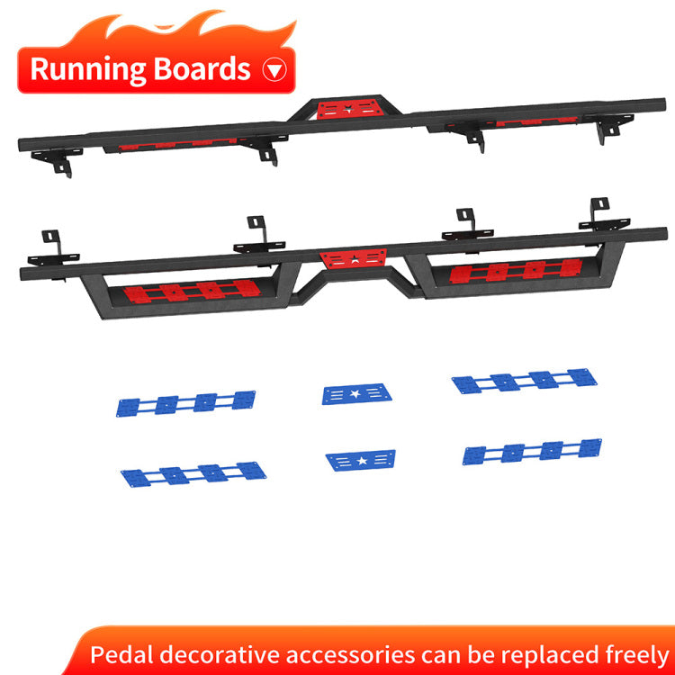 Two Color 6 Running Boards For 2020 2026 Jeep Gladiator Jt 4 Door,Side Steps
