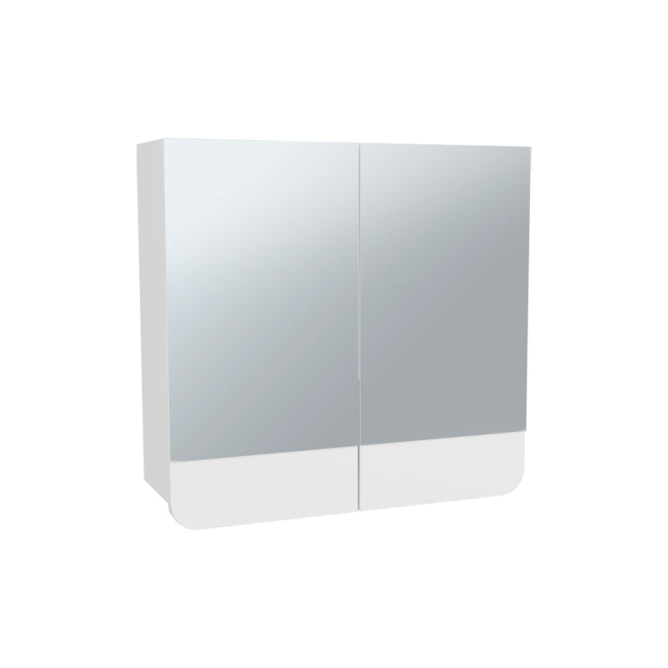 Luv Mirror Medicine Cabinet With Interior Shelves, Modern Bathroom Storage Solution And Organizer, White