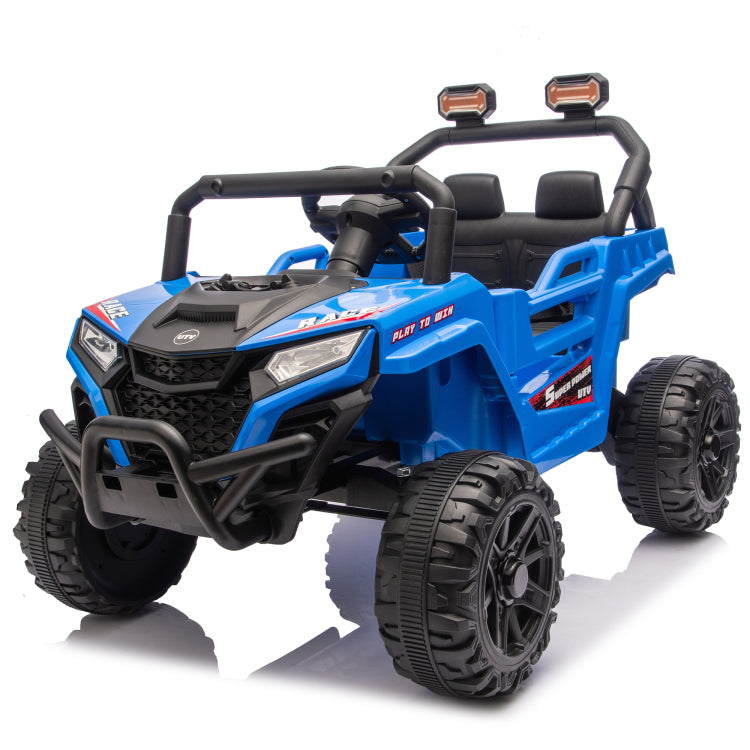 12V 2Wd Kids Ride On Utv W 2.4G Pc,Anti Collision Bar,High Chassis,Anti Slip Wheels & 4 Wheel Suspension,Upgraded Battery For 2 Hour Runtime,Provide A Safe Speed Of 1.86 3.11Mph For Kids Aged 3 5