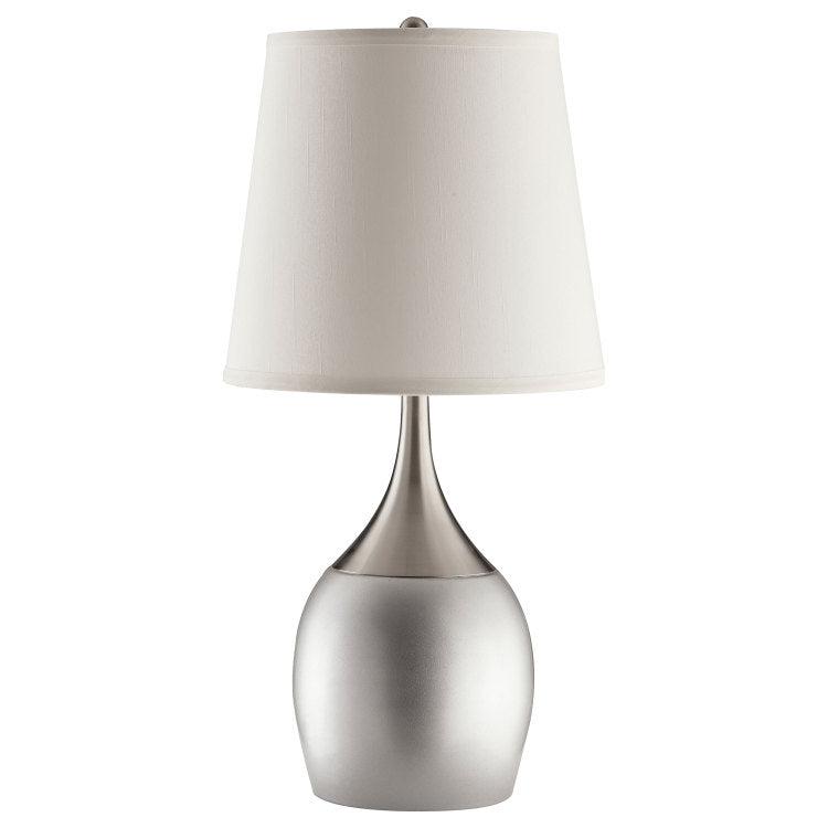 Droplet Silver Empire Shade Urn Table Lamp Set Of 2