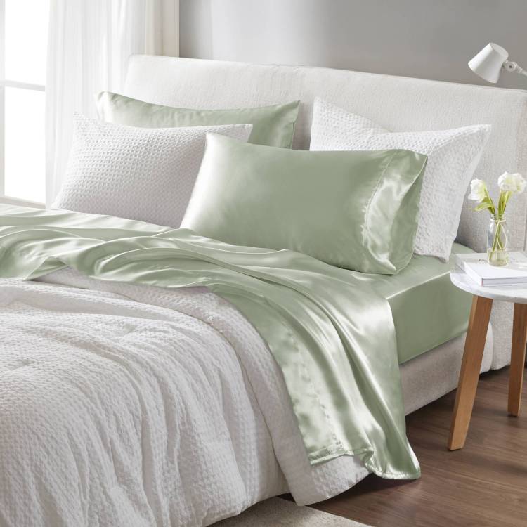 6 Pcs Queen Luxury Sheet Set Sage