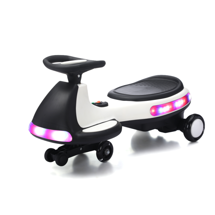 Kids Electric Ride On Car 12V Electric Wiggle Car , Led Lights , Music,Anti Rollover For Boys And Girls Ages 3 Indoor Outdoor