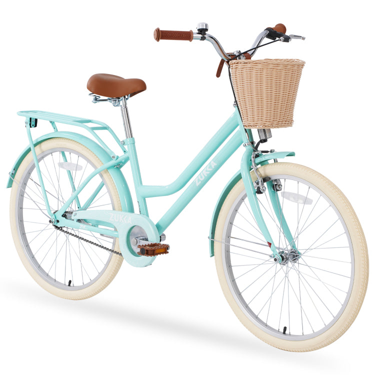 Steel Frame,Multiple Colors, For 10 Years Old Girls Bike,24 Inch Wheel