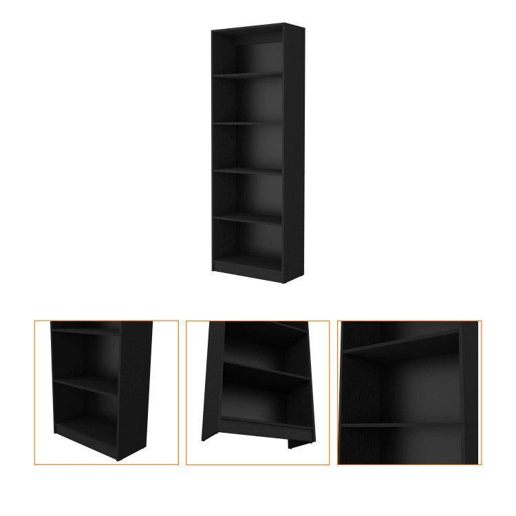 Sutton 4 Shelves Bookcase With Modern Storage Shelves