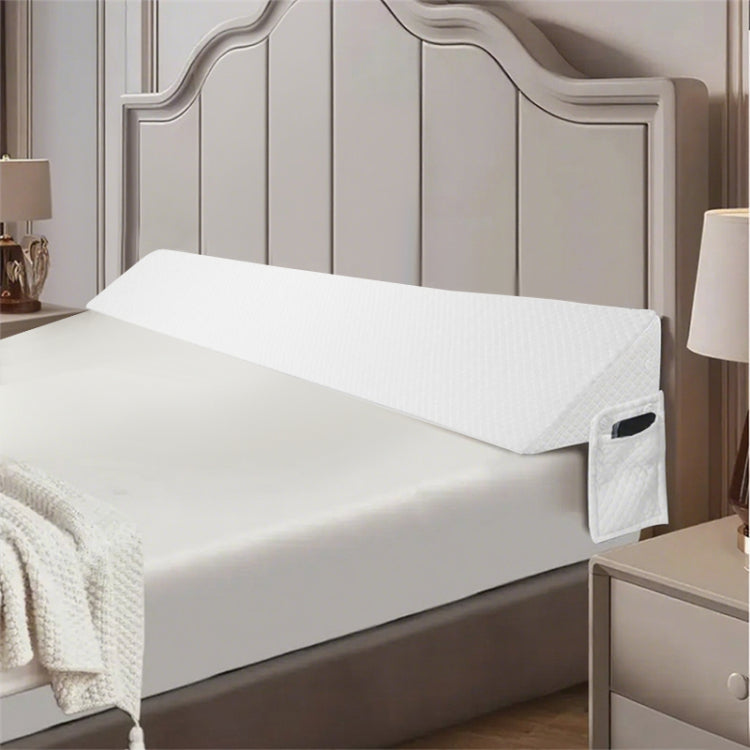 Air Layer Fabric Gap Pillow White Diamond Shaped Pocket99*24.5*15Cm