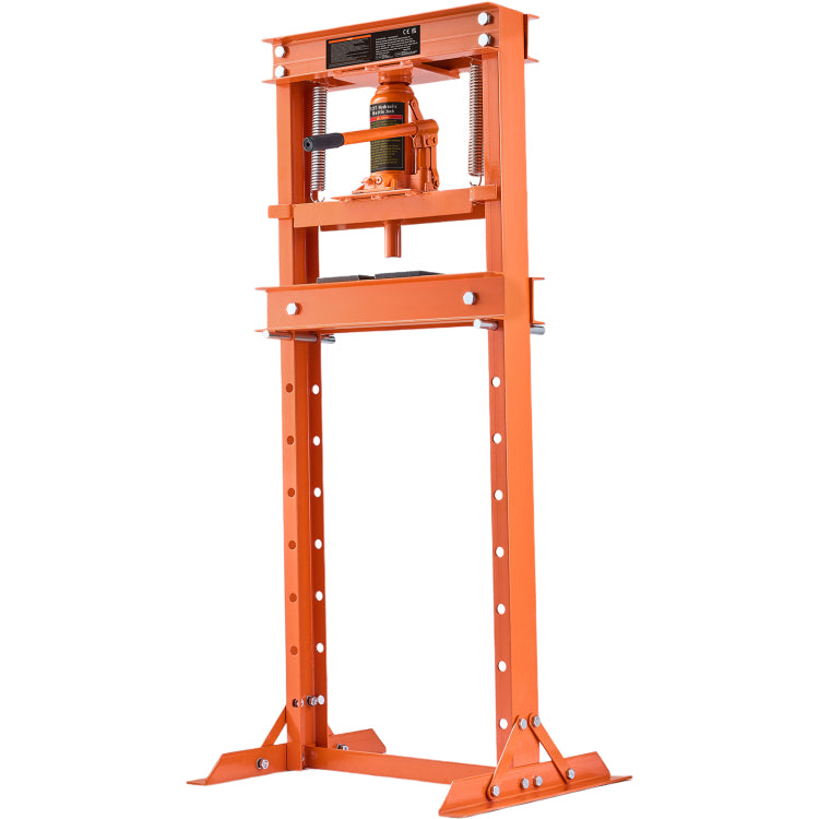 Hydraulic Shop Press, 12 Ton H Frame Hydraulic Garage Shop Floor Press, Adjustable Shop Press With Press Plates, Heavy Duty Hydraulic Press For Garage, Shop, Workshop
