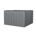 Outsunny 10' X 12' Universal Gazebo Sidewall Set With Panels, Hooks And C Rings Included For Pergolas And Cabanas, Gray