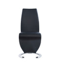 Marcus Horseshoe Black Dining Chairs Kit Of 2