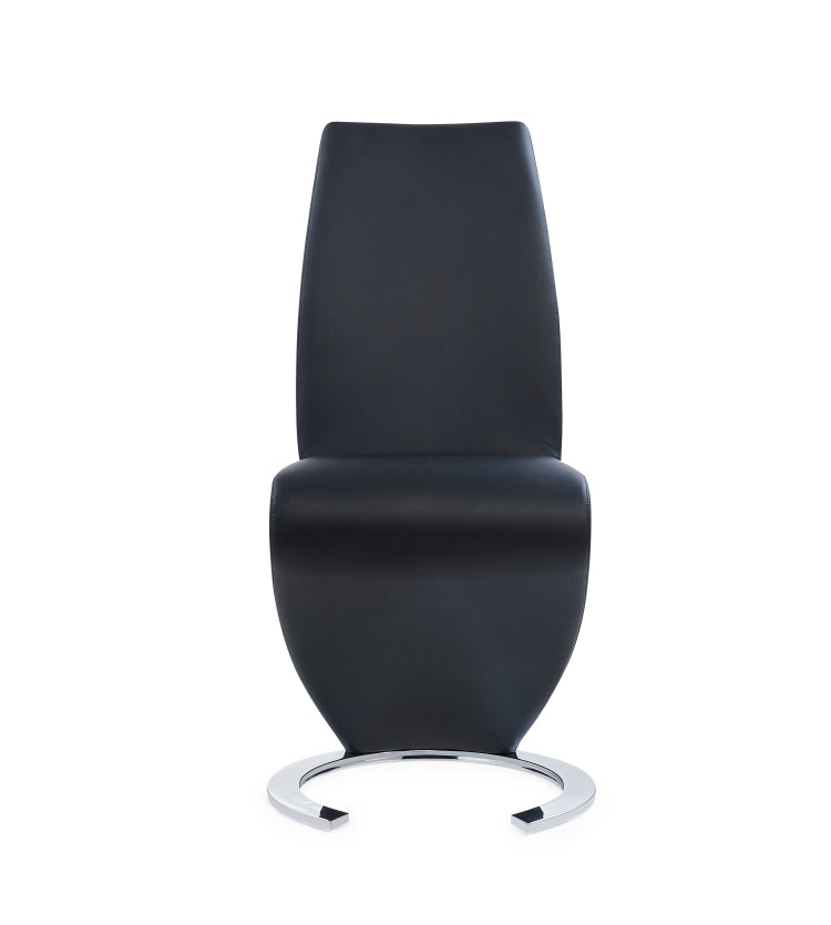Marcus Horseshoe Black Dining Chairs Kit Of 2