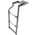 Pickup Truck Tailgate Ladder Universal Fit, Stainless Steel Self Drilling Hex Screws For Easy Install, Durable Aluminum Step Grip Plates, And Sturdy Rubber Ladder Feet