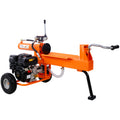Log Splitter Portable 20 Ton Auto Return Ram System Gear Pump 7Hp Engine Horizontal Full Beam Steel Wedge Firewood Splitting Forestry Harvesting,Epa Compliant, Orange Color