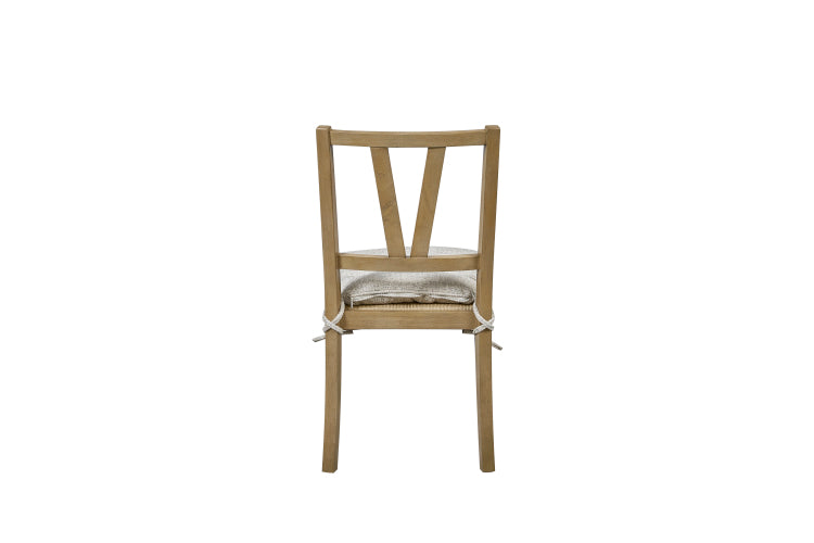 Slat Back Chair Cashew Set Of 2