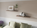 Greer Floating Shelf In Melamine X2, Dark Brown
