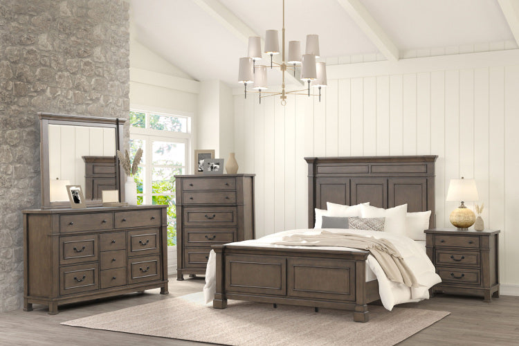 Transitional Style Chest 1Pc French And English Dovetail Drawer Knobs And Hanging Pulls Metal Side Glides Dark Walnut Finish Bedroom Furniture